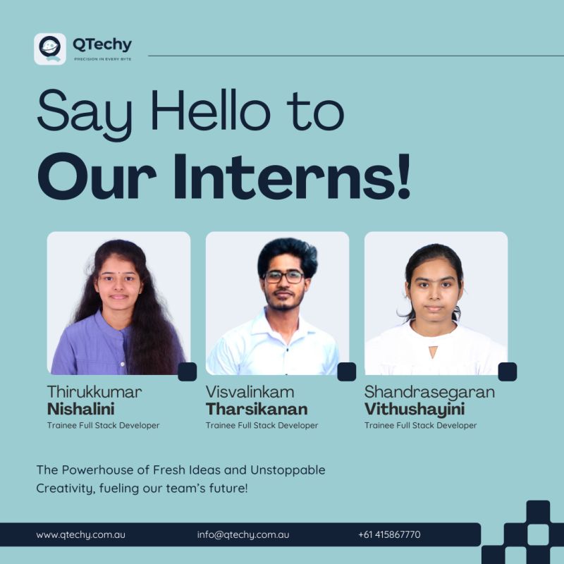 Welcomed as a QTechy intern