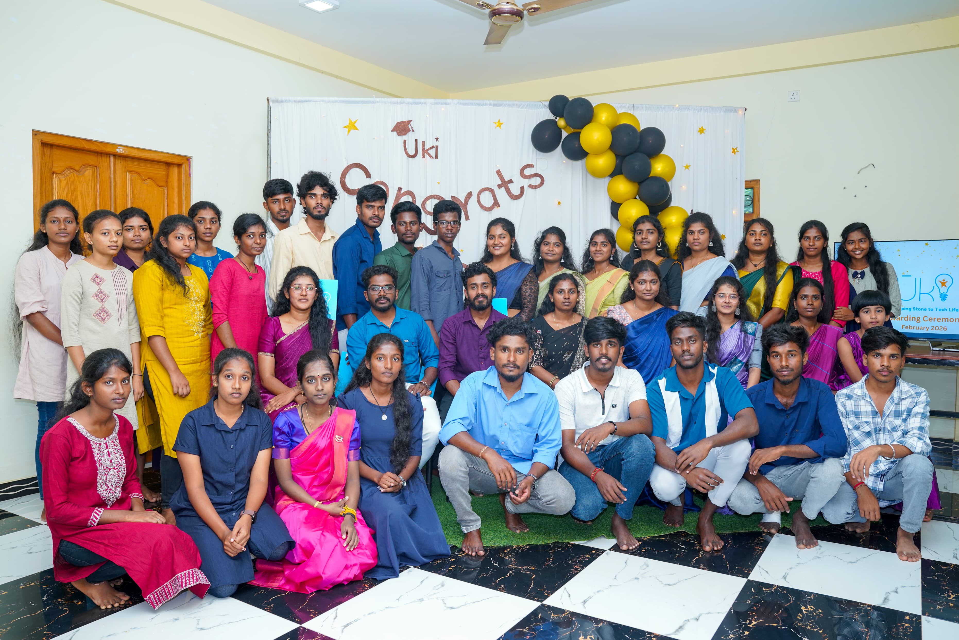 Uki Coding Accelerator graduation ceremony group photo